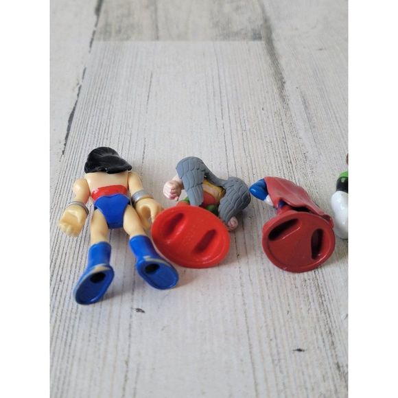 DC Comics Wonder Woman flash Green Lantern Superman Hawkman toy figure playset - Picture 12 of 13